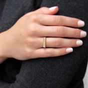 Gold Bar Ring [18K Gold]