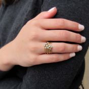 Blue Topaz Bundle Ring [18K Gold]