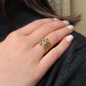 Blue Topaz Bundle Ring [18K Gold]