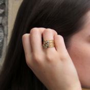 Blue Topaz Bundle Ring [18K Gold]