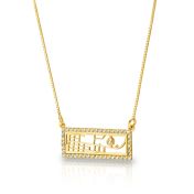 Beloved Spot Map Necklace [14 Karat Gold]