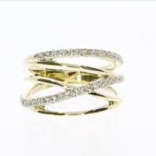 Crossing Paths Ring [14K Gold]