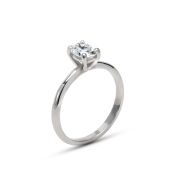 Helena Engagement Ring - Oval Cut [14 Karat White Gold]