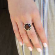 Through the Smoke Smoky Topaz Ring [18K Gold]
