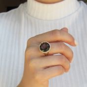Through the Smoke Smoky Topaz Ring [18K Gold]