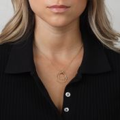 Spheres of Love Diamond Necklace in solid gold [14K Gold]