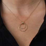 Spheres of Love Diamond Necklace [18K Gold Vermeil]