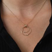 Spheres of Love Diamond Necklace in solid gold [14K Gold]