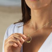Family Circle Name Necklace [18K Gold Vermeil]