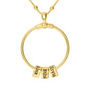 Family Circle Name Necklace [18K Gold Vermeil]