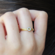 Springy Diamond Ring [18K Gold]