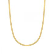 Gold Herringbone Necklace [14K Gold]