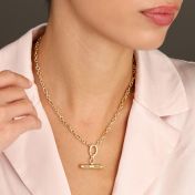 Destiny T Bar Name Necklace [18K Gold Vermeil]