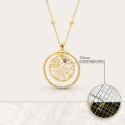 Mother's Love Map Necklace [18K Gold Vermeil]