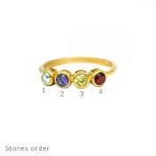 Talisa Stars Birthstone Ring [10K Gold]
