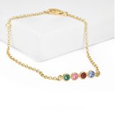 Talisa Stars Birthstone Bracelet [14K Gold]