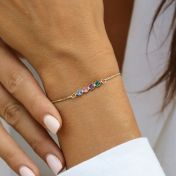 Talisa Stars Birthstone Bracelet [14K Gold]