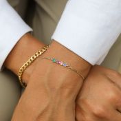 Talisa Stars Birthstone Bracelet [14K Gold]