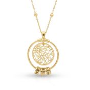 Mother's Love Map Name Necklace [18K Gold Vermeil]