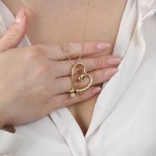 Ties of the Heart Name Necklace with a Diamond [18K Gold Vermeil]