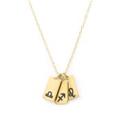Mirella Zodiac Charm Necklace [14 Karat Gold] 