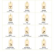 Mirella Zodiac Charm Necklace [14 Karat Gold] 