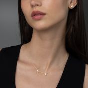 Helena Zodiac Necklace with 0.3 ct Diamond [18K Gold Vermeil]