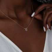 Zodiac Sign Necklace with Diamonds [18K Gold Vermeil]