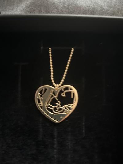 Ties of Heart Map Necklace [18K Gold Vermeil]