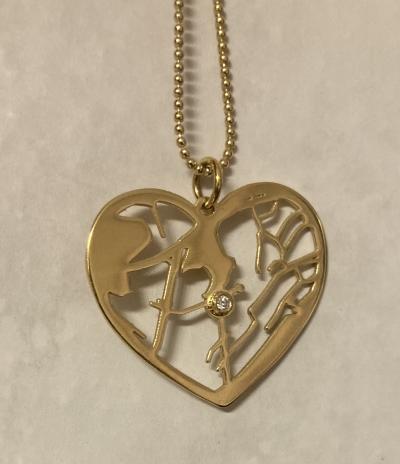 Threads Of Life Map Necklace [14 Karat Gold]
