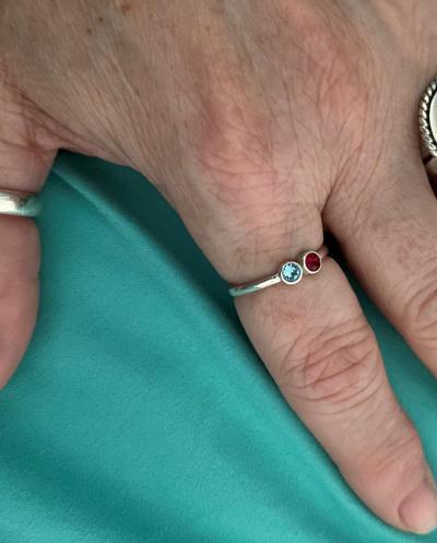 Talisa Stars Birthstone Ring [10K Gold]