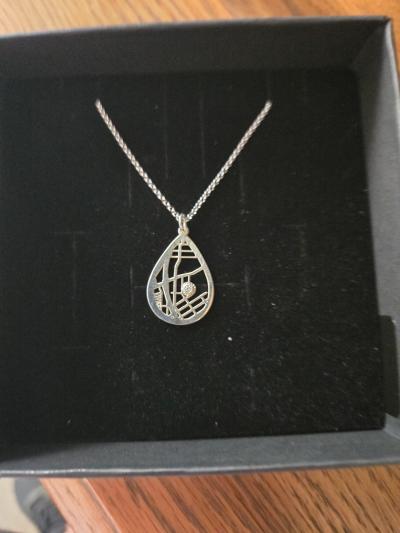 Cherished Spot Map Necklace [14 Karat Gold]
