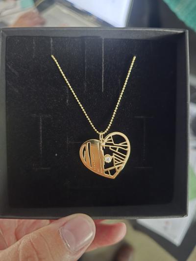 Threads Of Life Map Necklace [14 Karat Gold]