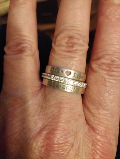 Journey of Love Engraved Ring Stack [Sterling Silver]
