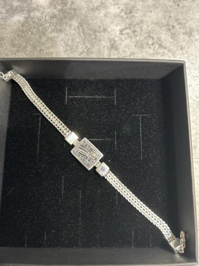 Precious Spot Silhouette Map Bracelet with Milanese Chain [18K Gold Vermeil]