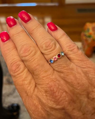 Talisa Stars Birthstone Ring [10K Gold]
