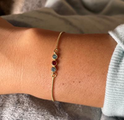 Talisa Stars Birthstone Bracelet [10K Gold]