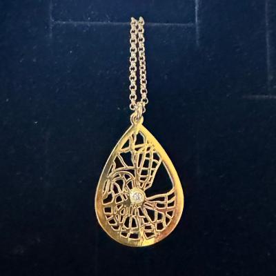 Cherished Spot Map Necklace [18K Gold Vermeil]