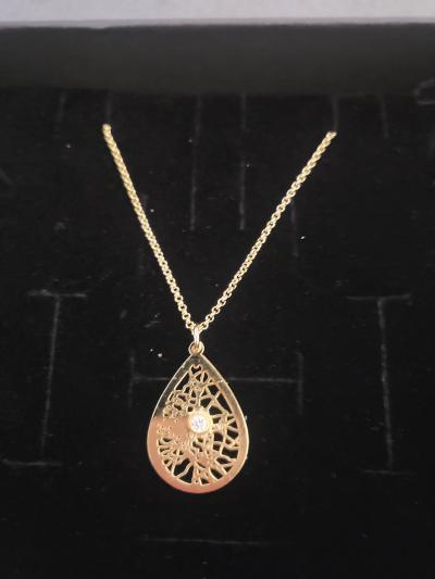 Threads Of Life Map Necklace [14 Karat Gold]