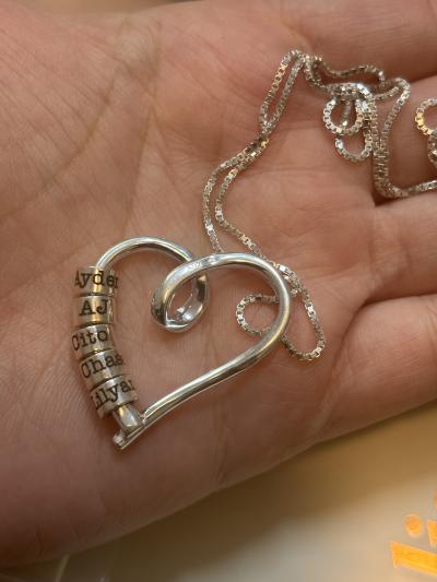 Ties of the Heart Name Necklace with a Diamond [18K Gold Vermeil]