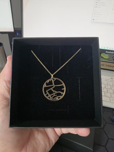 Threads Of Life Map Necklace [18K Gold Vermeil]