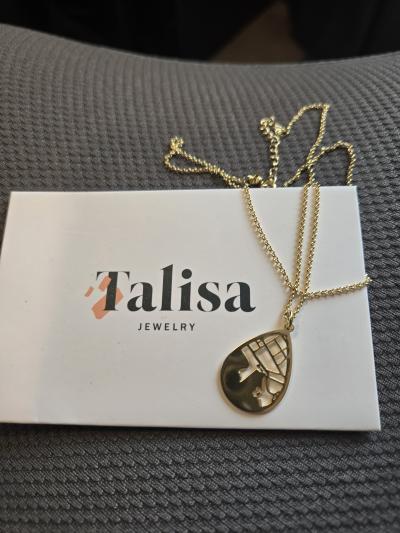 Threads Of Life Map Necklace [14 Karat Gold]