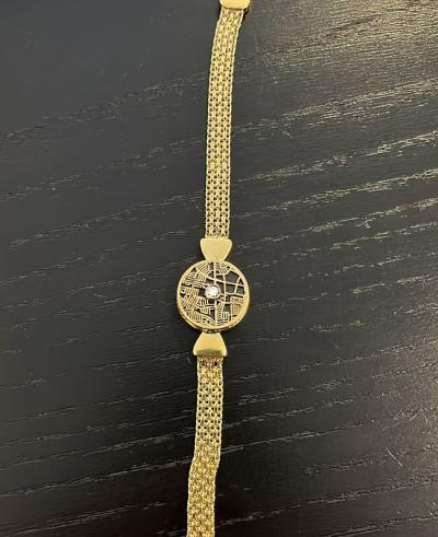 Precious Spot Silhouette Map Bracelet with Milanese Chain [18K Gold Vermeil]