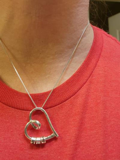 Ties of the Heart Name Necklace with a Diamond [18K Gold Vermeil]