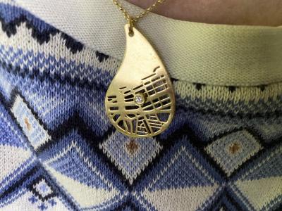 Talisa Map Necklace [18K Gold Vermeil]