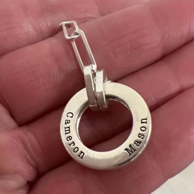 Helena Circle Link Chain Name Necklace [18K Gold Vermeil]