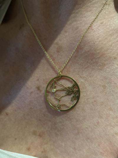 Ties of Heart Map Necklace [18K Gold Vermeil]