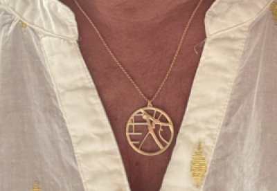 Ties of Heart Map Necklace [14 Karat Gold]