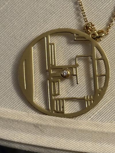 Talisa Map Necklace [14 Karat Gold]