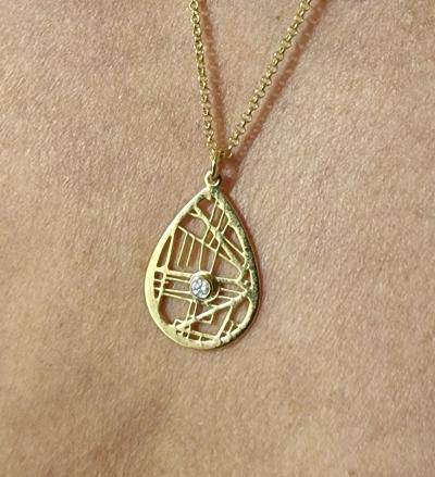 Talisa Map Necklace [18K Gold Vermeil]